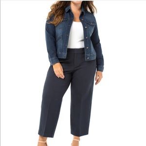 LIVERPOOL Kelsey Stovepipe Knit Crop Trousers